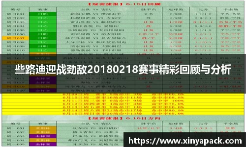 些路迪迎战劲敌20180218赛事精彩回顾与分析